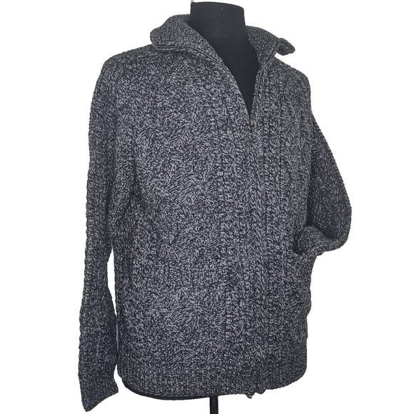 Standun Irish Wool Sweater Full Zip Cardigan - Picture 2 of 16